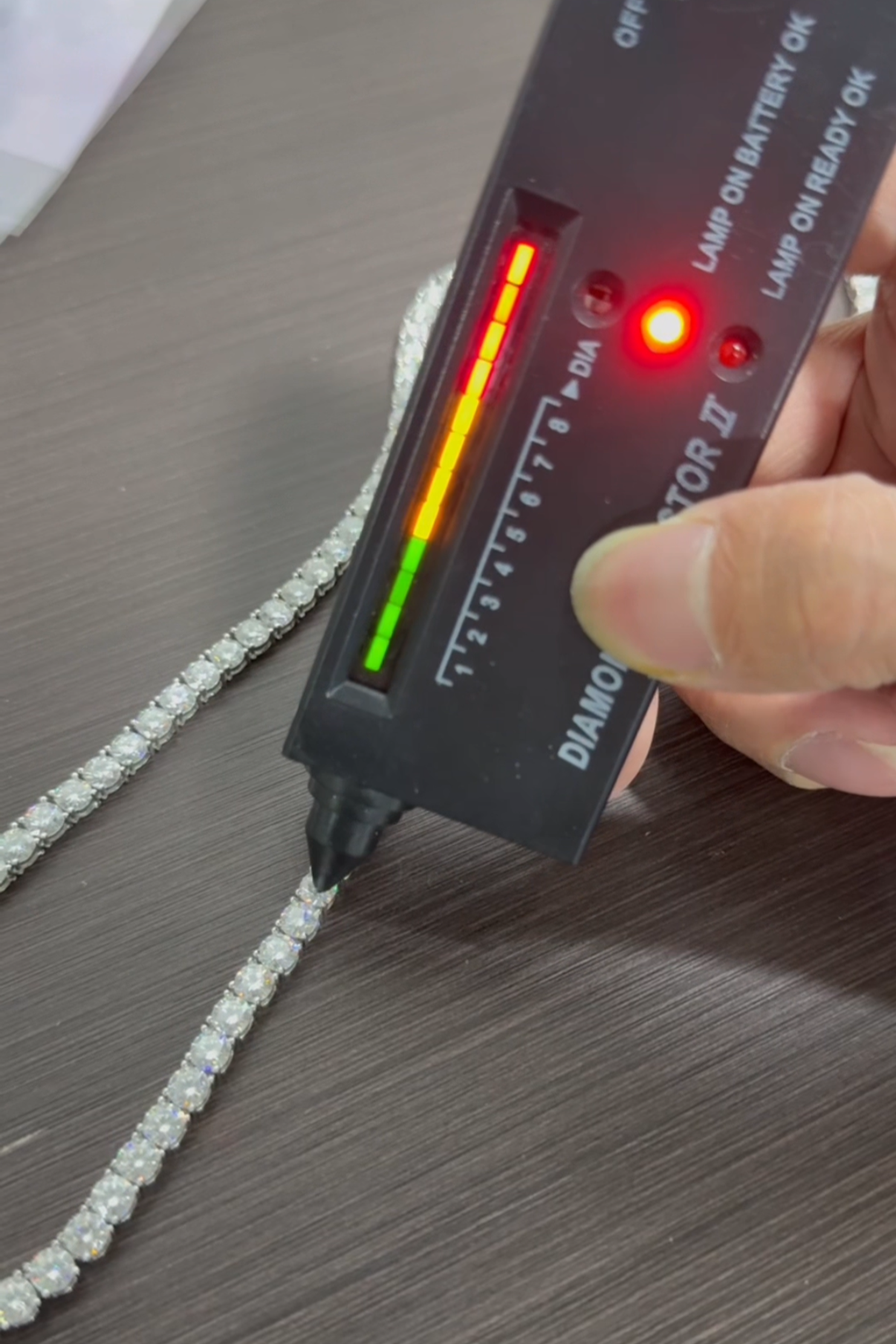 4MM MOISSANITE TENNIS CHAIN - 925 SILVER - VVS1