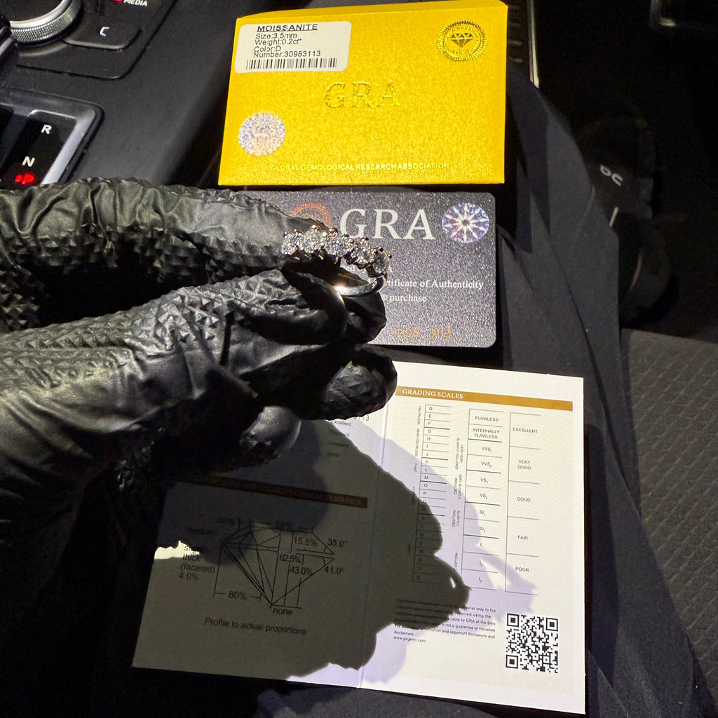 FIVE STONE MOISSANITE RING