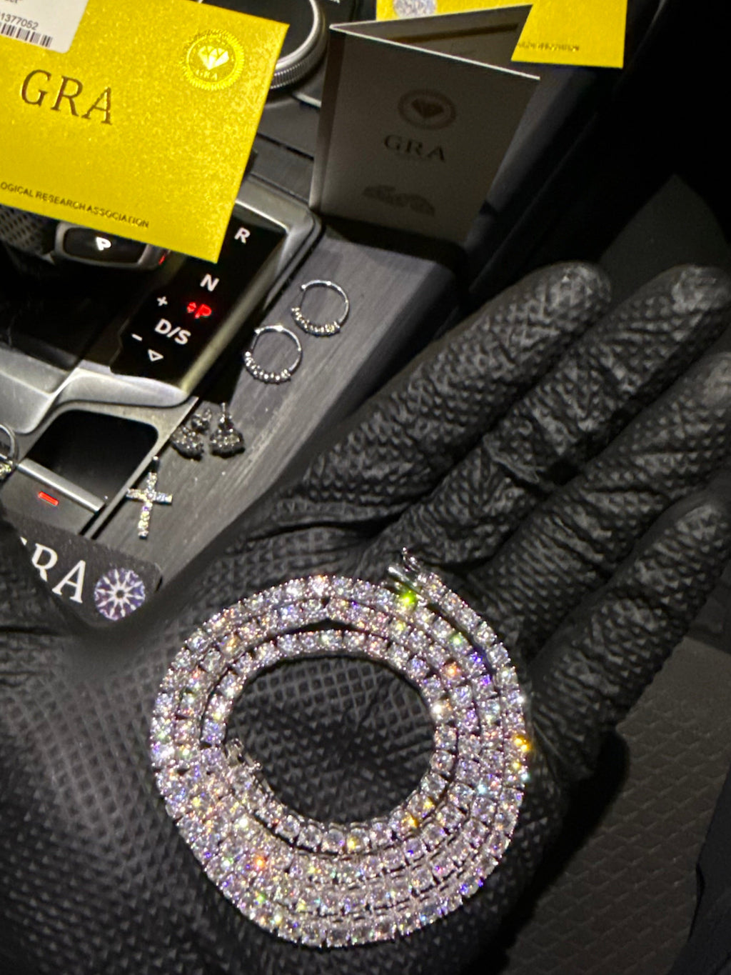 4MM MOISSANITE TENNIS CHAIN - 925 SILVER - VVS1