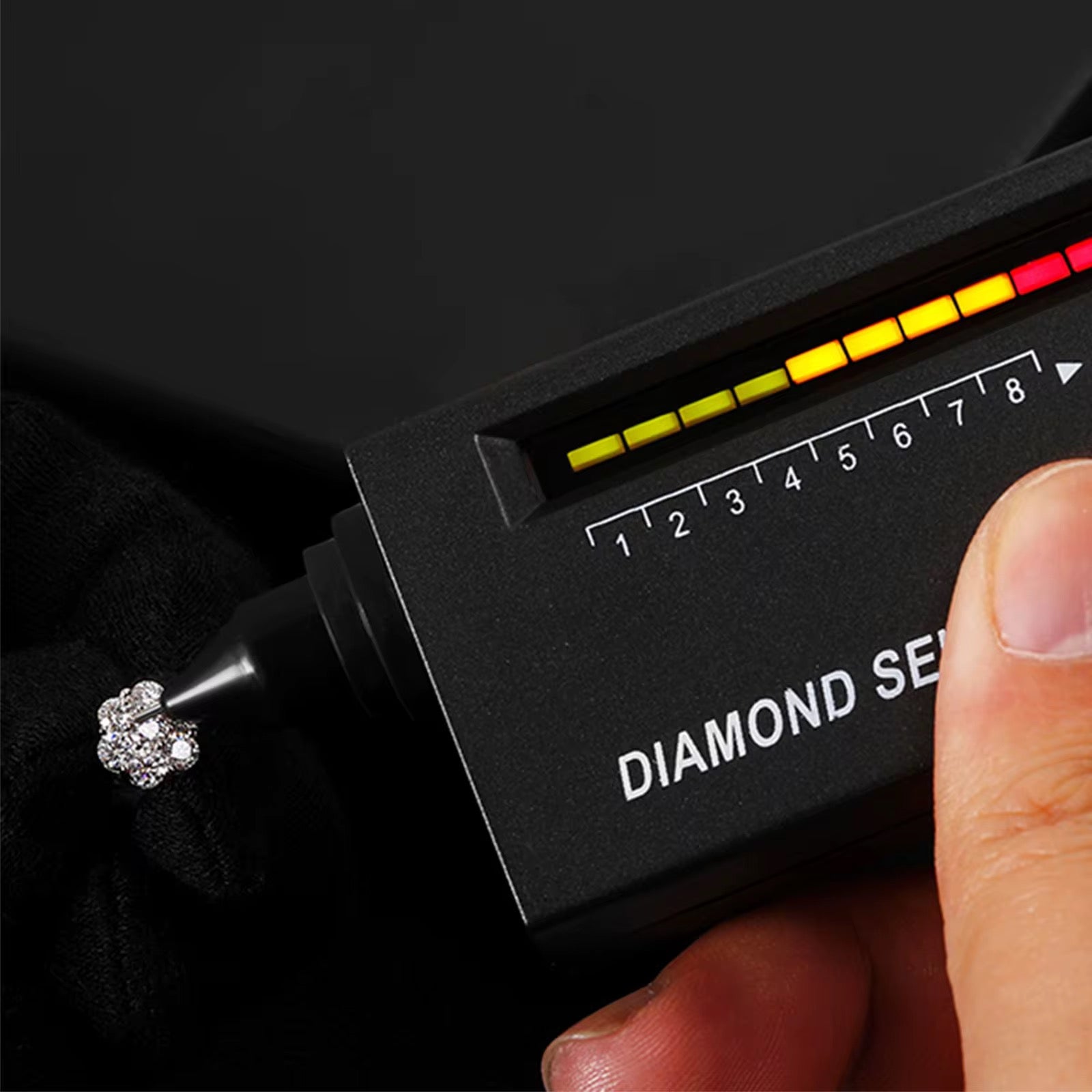 MOISSANITE DIAMOND EARNING WHITE GOLD PLATED 925 STERLING SILVER