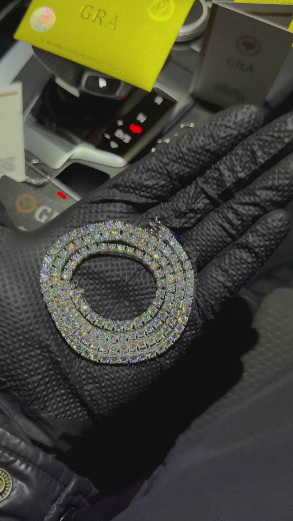 4MM MOISSANITE TENNIS CHAIN - 925 SILVER - VVS1